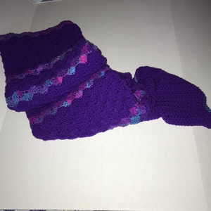 Hand‎ Crocheted Purple Mermaid Tail Adult Size